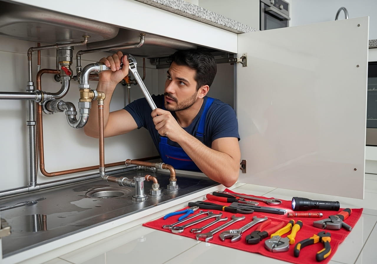 Su tesisatı bakım ve onarım hizmeti Su tesisatı tamiri yapan usta